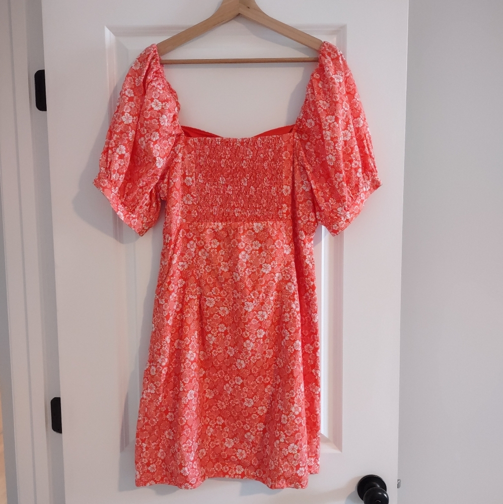 Anthropologie Forever That Girl Puff Sleeve Floral Print Mini Dress - Picture 11 of 14